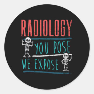 Radiologiewoche und Radiologie-Schule Runder Aufkleber