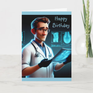 Radiologin Birthday Card Karte
