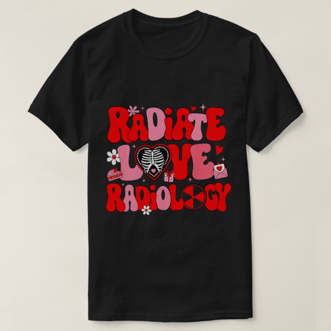Radiologische Liebe Radiologie Valentinstag Xray T T-Shirt (Design vorne)