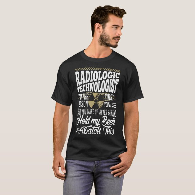 Radiologischer Technologe-erster Personen-Griff T-Shirt (Vorne ganz)
