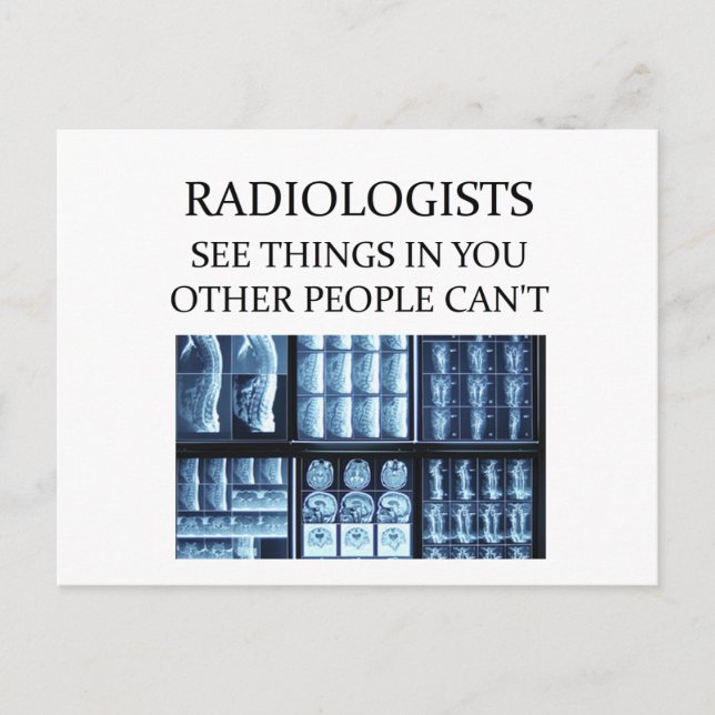 RADIOLOGisT-Radiologie Postkarte (Vorderseite)