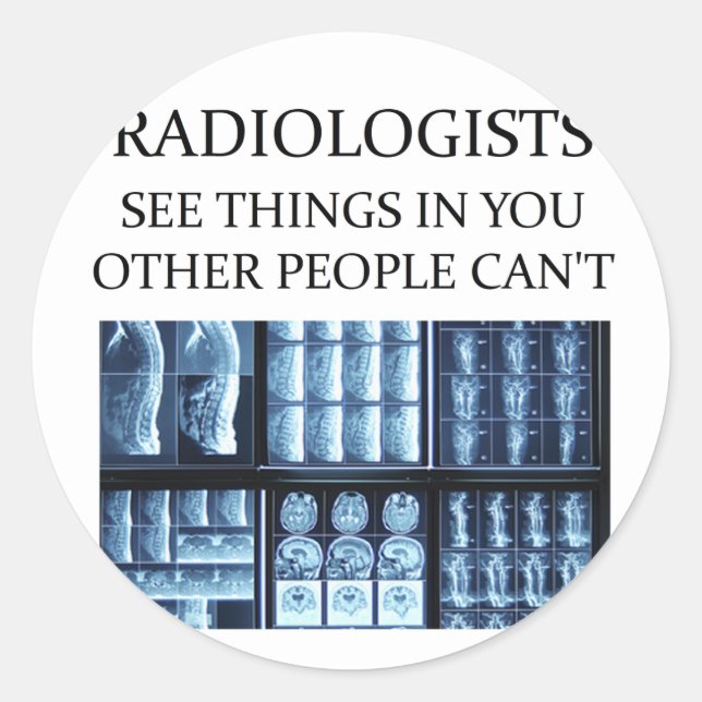 RADIOLOGisT-Radiologie Runder Aufkleber (Vorderseite)