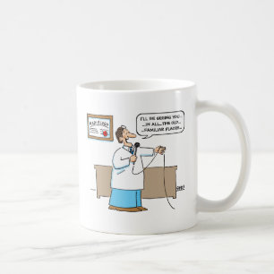 Radiologue chante Karaoke Cartoon Drôle Mug