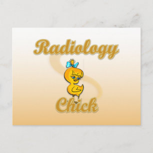 Radiology Chick Postkarte