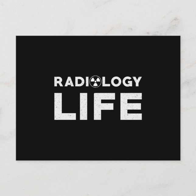 Radiology Life Krass Techs Technologe Xray Tech Postkarte (Vorderseite)