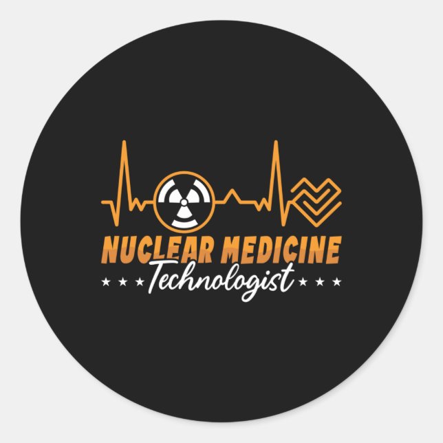 Radiology Tech Nuclear Medicine Technologist Xray Runder Aufkleber (Vorderseite)