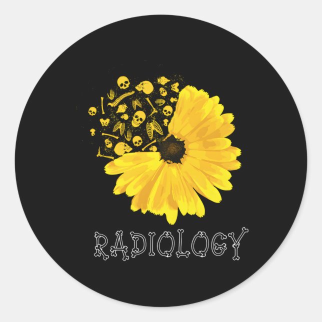 Radiology Tech Radiologe X-Ray Radiographer Krass Runder Aufkleber (Vorderseite)