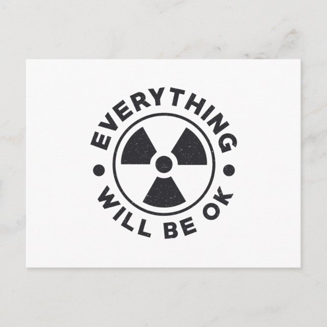 Radiology Tech Technologist alles wird gut sein Postkarte (Vorderseite)