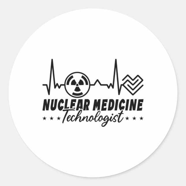 Radiology Tech Xray Nuclear Medicine Technologist Runder Aufkleber (Vorderseite)