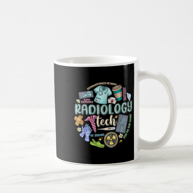 Radiology Technician Christmas Rad Tech X-ray Tech Kaffeetasse (Rechts)
