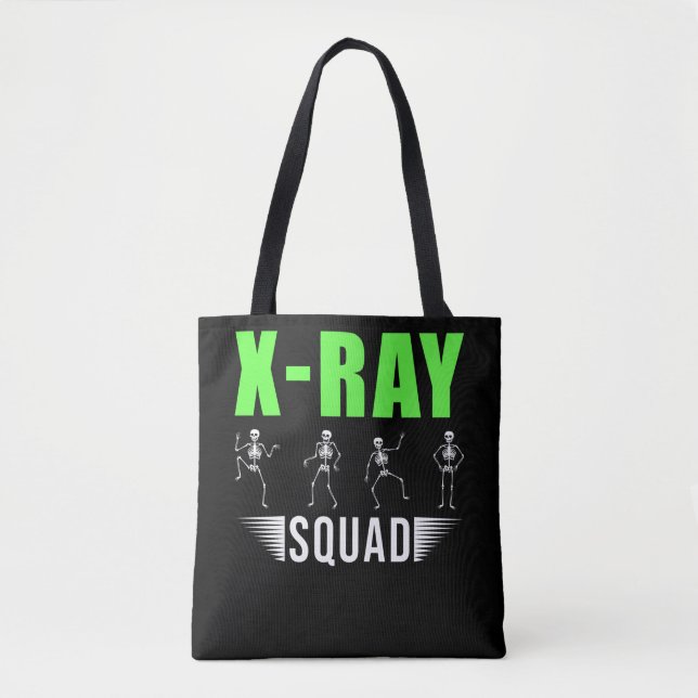 Radiology Xray Skeletons Funny Radiologist Squad Tasche (Vorderseite)