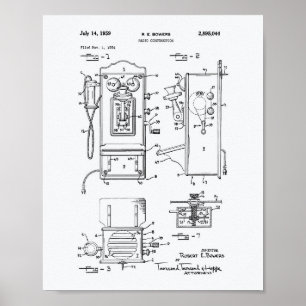 Radiopatent-Kunst-Weißbuch des bau-1959 Poster