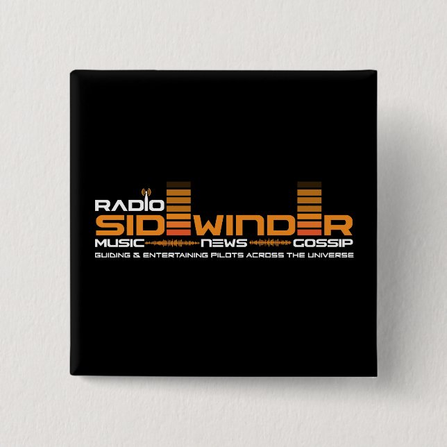 Radiosidewinder-Abzeichen Button (Vorderseite)