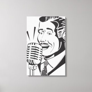 Radiosprecher Leinwanddruck