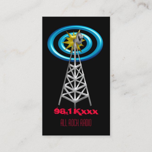 Radiowellen Visitenkarte (Vorderseite)