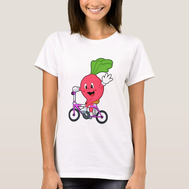 Radisch mit Fahrrad T-Shirt (Vorderseite)