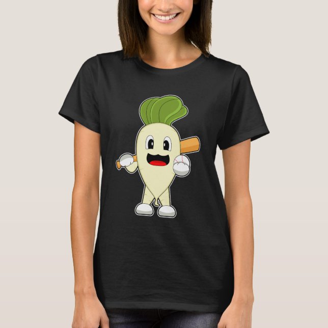 Radish Baseball Baseball T-Shirt (Vorderseite)