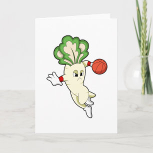 Radish beim Basketball Sports Karte