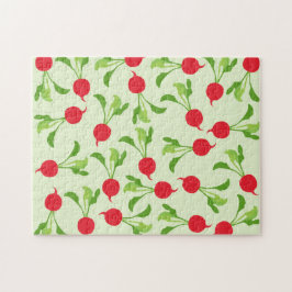 Radish Red Green Pattern