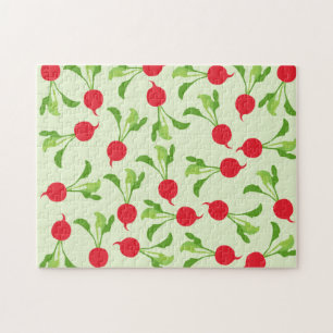 Radish Red Green Pattern