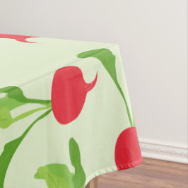 Radish Red Green Pattern Tischdecke