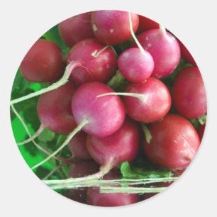 Radish Runder Aufkleber
