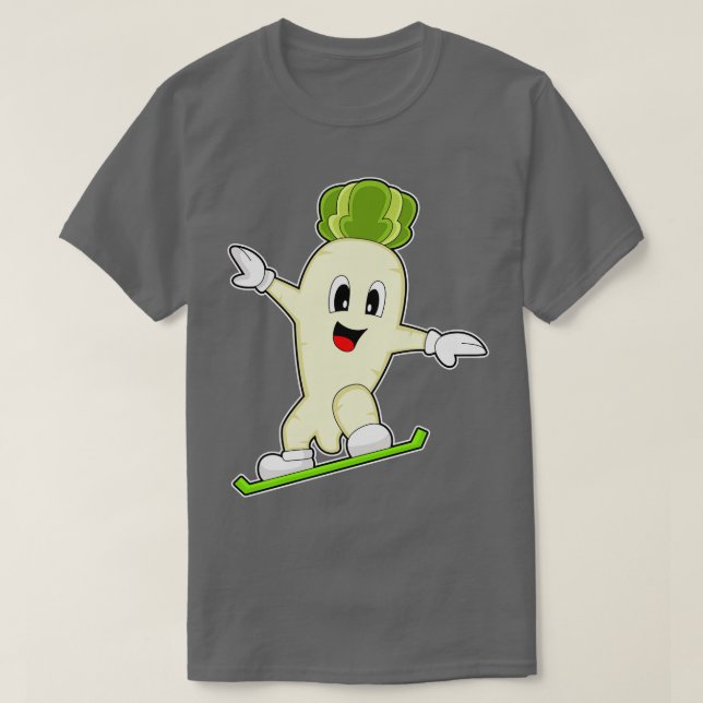 Radish Snowboard Wintersport T-Shirt (Design vorne)