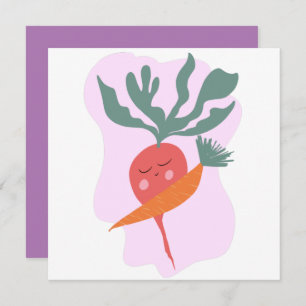 Radish und Carrot Card