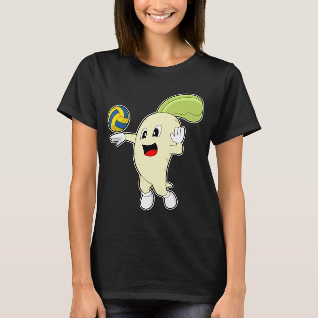 Radish Volleyball-Spieler Volleyball T-Shirt (Vorderseite)
