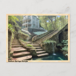 Radium Springs Georgia Vintage Reiseziel Postkarte