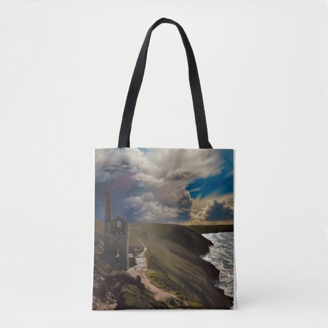 Radkronen mit surrealem Himmel Tasche (Vorderseite)