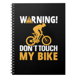 Radkunstwarnung Touch mein Fahrrad nicht Notizblock
