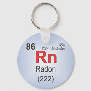 Radon Einzelelement der Periodischen Tabelle Schlüsselanhänger