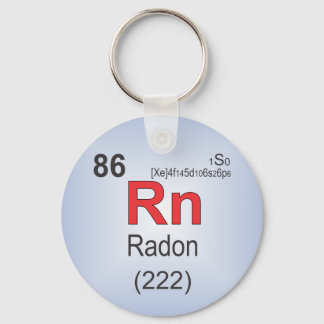 Radon Einzelelement der Periodischen Tabelle Schlüsselanhänger