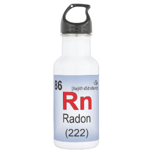 Radon-einzelnes Element des Periodensystems Edelstahlflasche