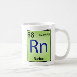 Radon- (Rn)Element-Tasse Kaffeetasse