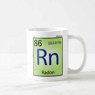 Radon- (Rn)Element-Tasse Kaffeetasse