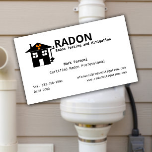 Radon Testing and Mitigation Company Visitenkarte