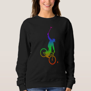 Radpolo-Schatten in Regenbogenfarbe Sweatshirt