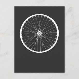 Radreifen Mountainbike-Rad Postkarte
