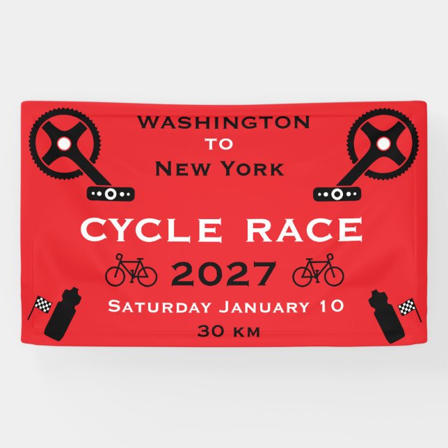 Radrennen Banner (Horizontal)