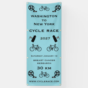 Radrennen Finish Banner