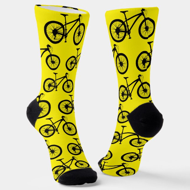 Radrennen Gelb Radfahrrad Socken (Gewinkelt)