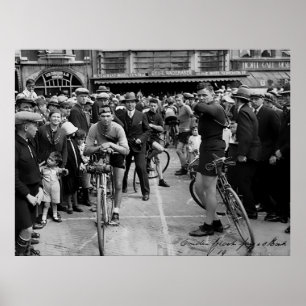 Radrennen Paris Roubaix 1900 Color Redux Poster