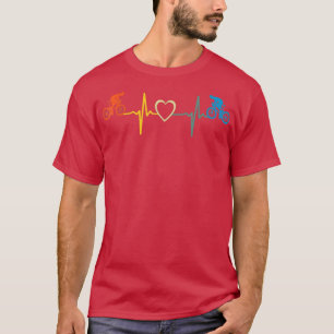 Radrenner-Heartbeat-Shirt - Retro-Radsport T-Shirt