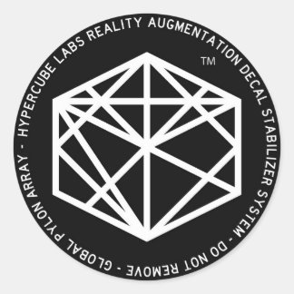 RADS Hypercube Reality Augmentation Decalsystem Runder Aufkleber