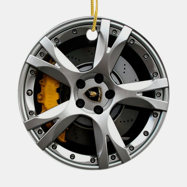 Radschmuck Keramik Ornament (Vorne)