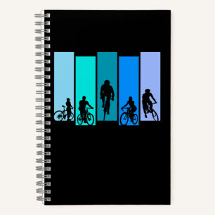 Radsport-Silhouette Sport Notizbuch