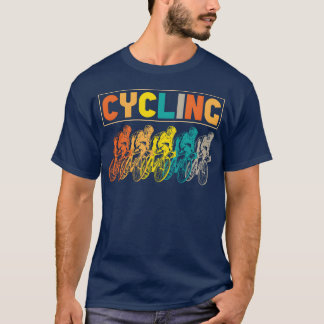 Radsportliebhaber Retro-Radfahrerin Mädchen T-Shirt