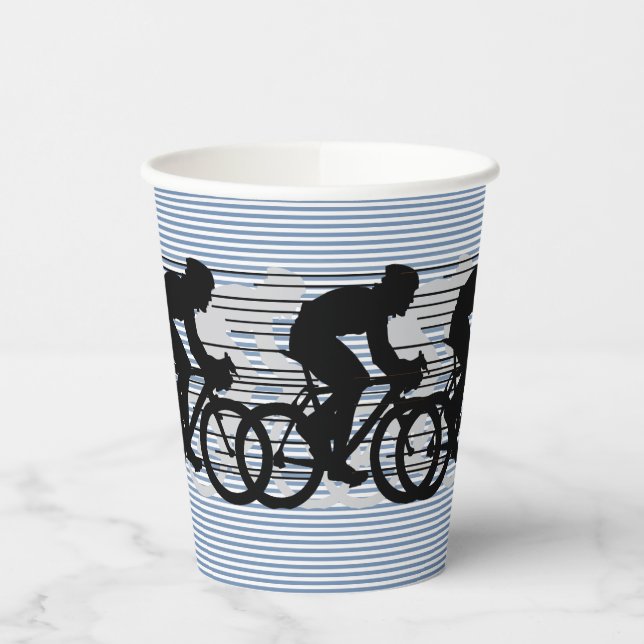 Radstreifen Designpapierbecher Pappbecher (Links)